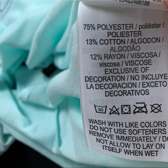 Nike Dri-Fit Checkered Teal Elastic Tank Top - Picture 8 of 13